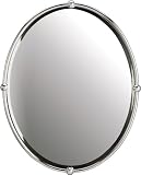 Kichler Lighting 41006CH Oval Beveled Mirror with Ball Accents, Chrome