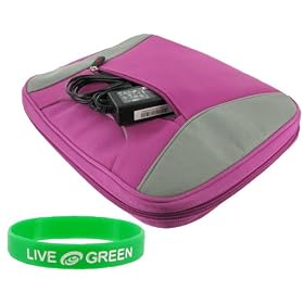 Toshiba Portégé A605-P200 12.1-Inch Laptop Carrying Case (Tag 2-Tone Magenta Grey) by PCMS