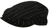 Pinstripe Cotton Ivy Scally Cap Light Weight Summer Style Flat Fogie Golf Hat