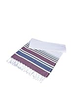 CASUAL AVENUE Toalla De Baño Berry Beach (Blanco/Azul/Rojo)