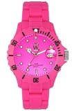 WOW-PINK Women's Neo Ice Plastic  pink watch, with Pink Date Display Dial and Pink Bracelet Strap.  Ideal as a toy, gift or an Accessory