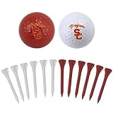 USC Trojans Two Golf Balls and Twelve Tees Set