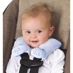 Kiddopotamus Cushystraps Super Soft Strap Covers - Blue Kitties