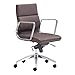 Zuo Modern Engineer Low Back Office Chair, Espresso