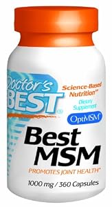 Doctor's Best Best MSM Capsules,1000mg, 360 Count