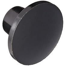 DimcoGray Black Phenolic Push-Pull Knob Female, Brass Insert: 1/4-20' Thread x 7/16" Depth, 1-3/8" Diameter x 7/8" Height x 5/8" Hub Dia x 5/8 Hub Length