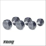 120 lbs 12-Sided Rubber Encased Dumbbell