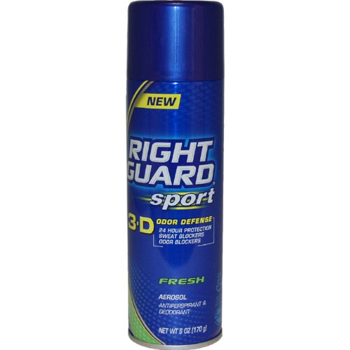 Best Price Right Guard Sport 3-D Odor Defense Antiperspirant and Deodorant Aerosol Spray, Fresh, 6-Ounce