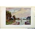 COLOUR PLATE SWEDEN 1927 SJOTORP LOCKS GOTA CANAL PRINT