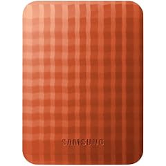 Samsung HX-M640TAA M2 Portable 3.0 640GB externe Festplatte (6,3 cm (2,5 Zoll), 5400 rpm, 12 ms, 8MB Cache, USB 3.0/2.0) clay orange