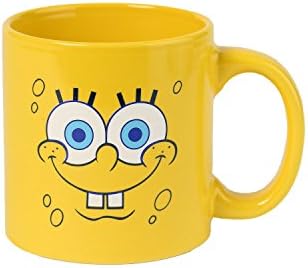 ICUP Spongebob Big Faces Ceramic Mug, 20 oz, Clear