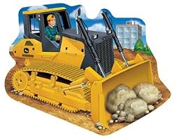 John Deere Giant Bulldozer Floor Puzzle: 34 Pcs