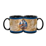 NHL New York Islanders 11-Ounce Black Nostalgic Mug (2 Pack)