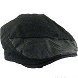 100% COTTON PATCHWORK IVY DRIVING GOLF CAP HAT BLACK - Medium / Large