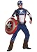 Disguise Costumes Unisex - Adult Deluxe Captain America Movie, Red/White/Blue, X-Large (42-46)