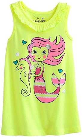 Girls Jumping Beans Mermaid Babydoll Tank (4T)