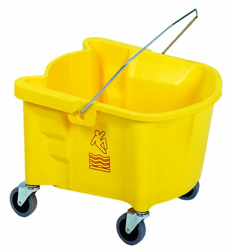 Continental 226-3YW Yellow 26 Quart Splash Guard Mop Bucket