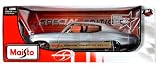 Maisto Year 2011 Special Edition Series 1:18 Scale Die Cast Car Set - Silver Color Classic Hardtop Sports Coupe 1971 Chevrolet Chevelle SS 454 with Display Base (Car Dimension: 10