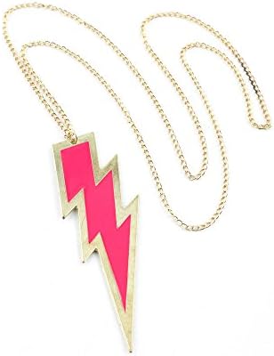 10 x Necklace Pendent Fashion Jewelry Long Chain Collier Sweater Charms RUL01 Rose Punk Lightning