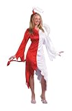 Naughty & Nice Angel and Devil Adult Halloween Costume Size 8-14