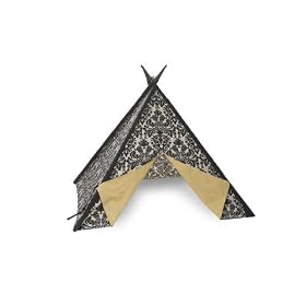 Lucy and Michael CHPT Charlotte Play Tent in Black and White Baroque