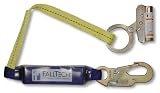FallTech 7368 Self-Tracking Rope Grab with Integral 3-Foot ClearPack Shock Absorbing Lanyard