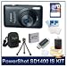 Canon PowerShot SD1400 IS Digital ELPH (Black) 4181B001, 14.1 Megapixel, 4x 28-112 mm Zoom Lens, 2.7
