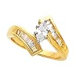 14K Yellow Gold Diamond Solitaire Engagement Ring - 0.78 Ct.