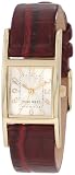 Nine West Women's NW1178SVBE Gold-Tone White Dial Berry Strap Watch