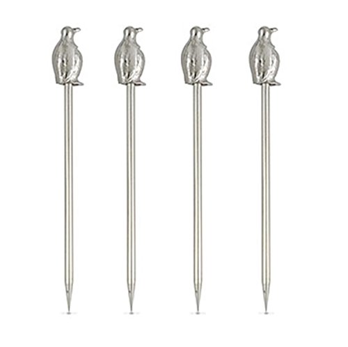 Epic Products Penguin Cocktail Pics (Set of 4)