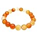 Gorgeous 10mm Orange Agate Stretchy Bracelet Fits up to 8.5 inch wrist
