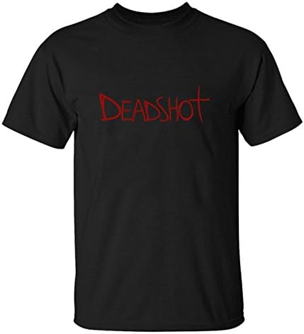 May26 Suicide Squad Dead Shot Name Personality Tshirts for Men XL black