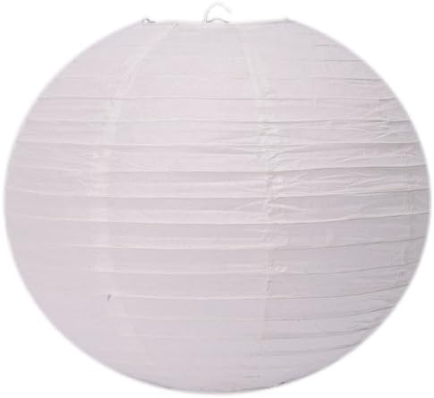 Olymstore(TM) 12" Round Chinese Paper Lantern Light Lamp Shades Lampshade for Wedding Birthday Party Home Decor White