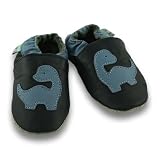 Blue Dinosaur Soft Leather Baby Shoes (Size 6 - 12 months)