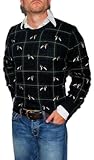 IMAGE OF Polo Ralph Lauren Mens Lambs Merino Wool Dog Sweater Navy Medium