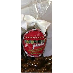 Hammonds Holiday Candy Gift Peppermint Jewels Chocolate Covered Christmas Candy 8 Ounce Bag