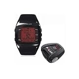 Polar FT60G1 Men's Heart Rate Monitor Watch with G1 GPS Sensor (Black with Red Display)