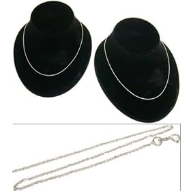 Singapore Chains 14k White Gold 16 2Pcs Singapore Chains 14k White Gold 16
