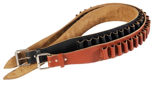 Levys Leathers EX47C-410 Leather Shotgun Shell Belt (Walnut, Medium)