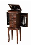 Jewelry Armoire Queen Anne Legs In Espresso Finish