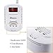 ARIKON Plug-in Gas Alarm Detector with Talking Alarm, Digital Display and 9V Battery Back Up