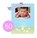 50 Custom Printed Birth Announcements: Gift Bundle From Babyshere.com