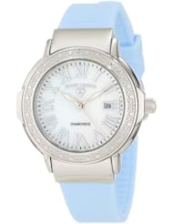 Swiss Legend Womens 20032D-02-BBL South Beach White Mother-Of-Pearl Dial Diamond Accented Watch