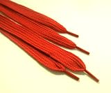 Flat Fat Red Shoe Laces - 50 Long