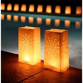 Night Sky Candle Lanterns Luminary Bags Pack of 10