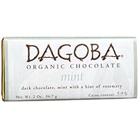 Dagoba Mint (59%) Mint, Rosemary Bar, 2.0-Ounce Bars (Pack of 12)