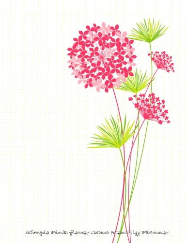 Simple Pink Flower 2016 Monthly Planner