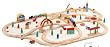 MAXIM 110 PC WOODEN TRAIN SET