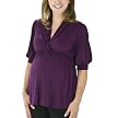 Liz Lange&reg; Shawl Collar V-Neck Top - Purple