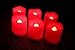 EcoGecko Remote Controlled Round Melted Edge Flameless LED Votive Candles, Set of 6